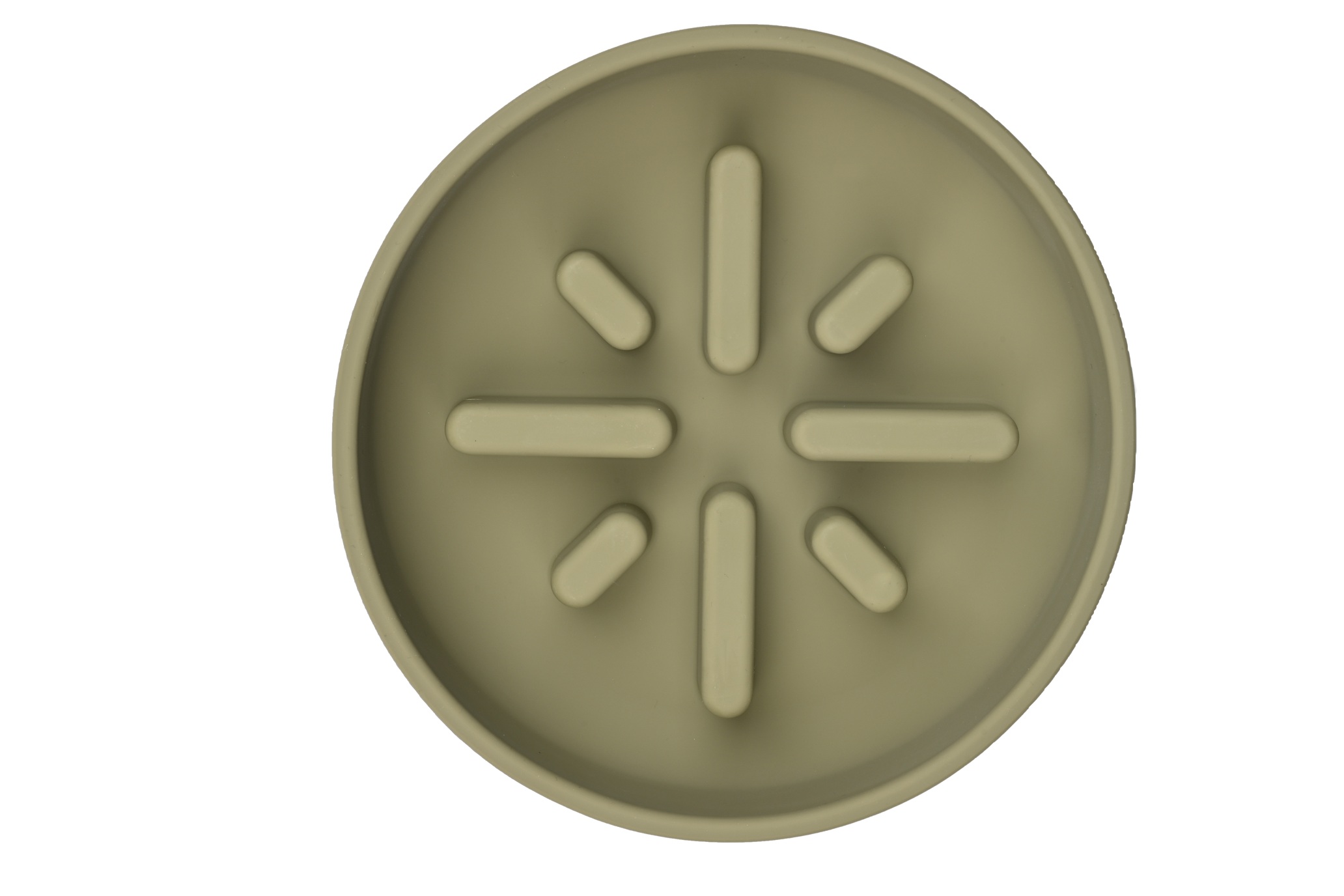 Slow Feeder Bowl 700 ml für Schnellfresser - Farbe: Khaki